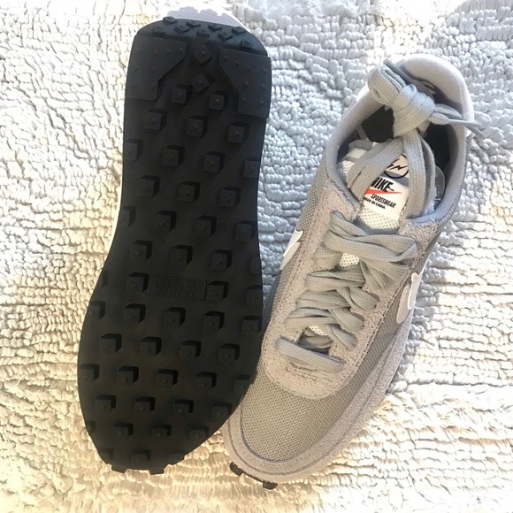 🎉Nike x Sacai x Fragment LDWaffle Sneaker Ltd Ed. Grey/White Men 9/Women 10.5 - Picture 15 of 16